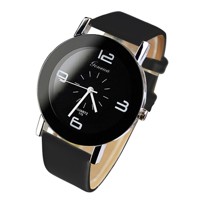 Luxusní dámské hodinky Geneva Black Modern - černe