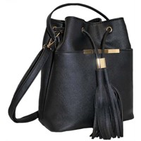 Elegantní kombinována kabelka Vak - černa (2266)