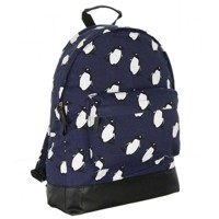 Módní Univerzální Batoh Backpack A4 Tučňáci - modrý