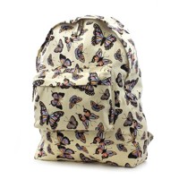 Módní Batoh Backpack A4 Motyle (BP241) - bežovy