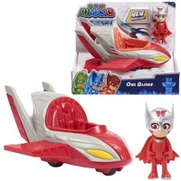 PJ Masks Pyžamasky vozidlo s figurkou - Sovička Owlette Amaya (červený)