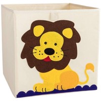 Koš na hračky prádlo organizer vak úložný box - Krabice 412 - Lev