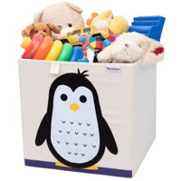 Koš na hračky prádlo organizer vak úložný box - Krabice 411 - Tučňák