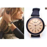 Luxusní dámské hodinky Geneva Platinum - černé