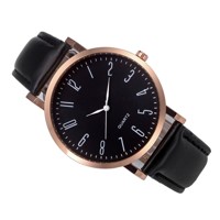 Luxusní dámské hodinky Platinum čisla - černe (Black)