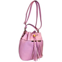 Elegantní kombinována kabelka Vak - růžova (2266)