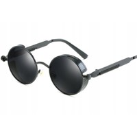 Sluneční Retro Brýle Lenonky Steampunk Premium - Černé