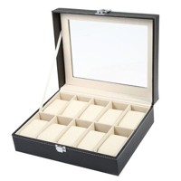 Luxusní Box na Hodinky Kazeta Pouzdro Organizér - na 10 ks Hodinek (EPD33)