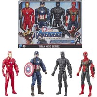 Avengers Sada 4 Figurek 30 cm Černý Panter Iron Man Kapitan Amerika Spiderman ...