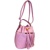 Elegantní kombinována kabelka Vak - růžova (2266)