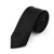Moderní jednobarevná úzká kravata Slim - černá