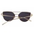 Luxusní Sluneční Brýle Zrcadlové Glam Rock - černé