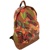 Módní Batoh Backpack A4 Exotické Květy - červený