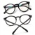 Luxusní Retro čiré Brýle Vintage Styl Wayfarer - černe