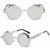 Sluneční Retro Brýle Lenonky Steampunk Premium - Stříbrné