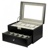 Luxusní černy Box na Hodinky Kazeta Pouzdro Organizér - na 20 ks Hodinek (EPD46)
